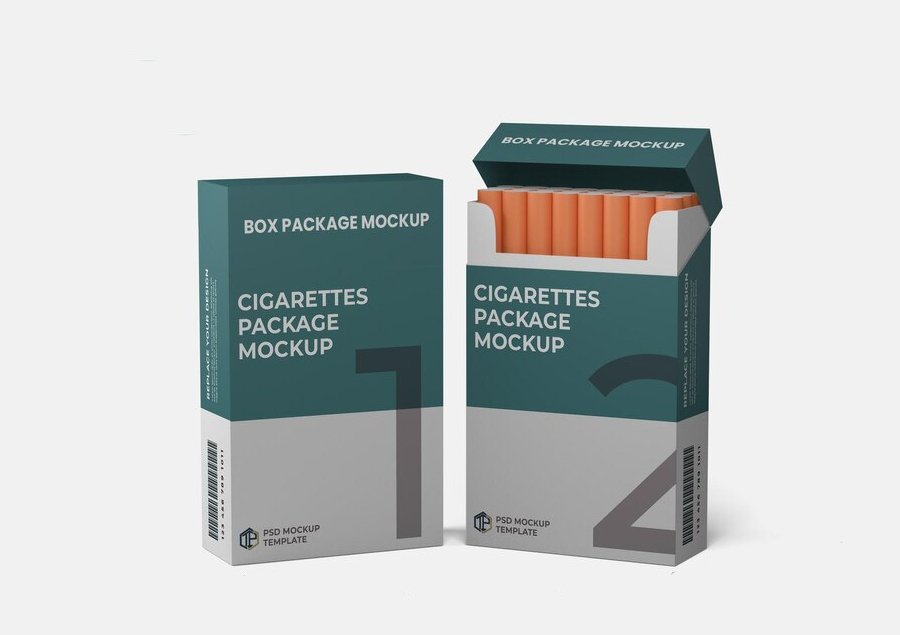 cardboard cigarette boxes