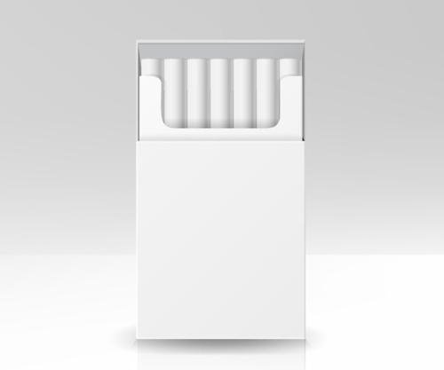 blank cigarette packaging