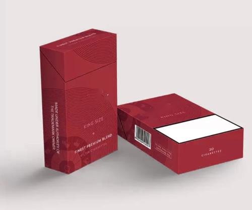 blank cardboard cigarette boxes